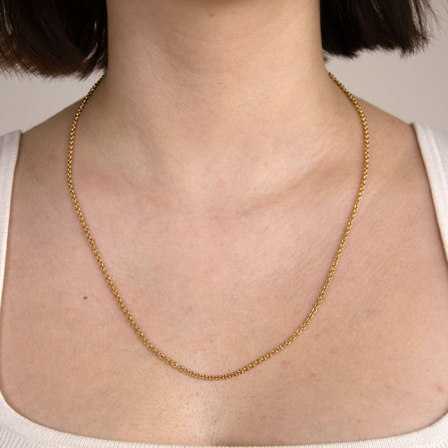 Goldkette Ankerkette Länge 70cm - Breite 2,4mm - 750-18 Karat Gold
