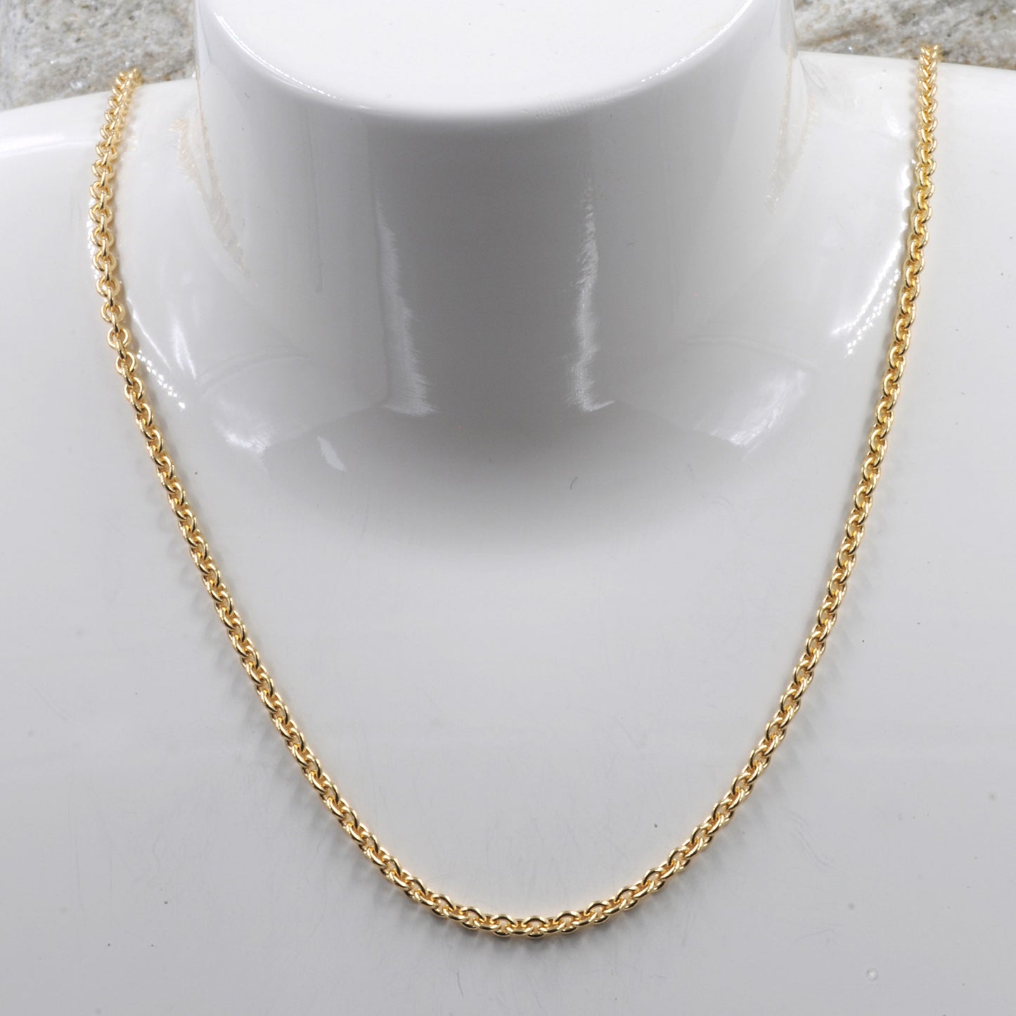 Goldkette Ankerkette Länge 70cm - Breite 2,4mm - 750-18 Karat Gold