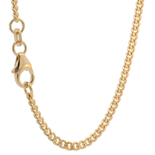 Goldkette Panzerkette Halskette Breite 2,0 mm massiv 585-14 Karat Gold