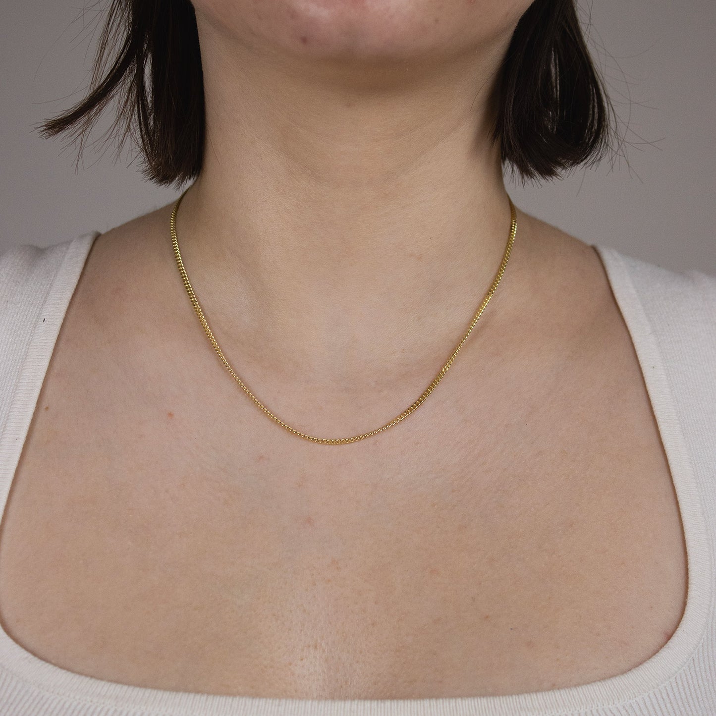 Goldkette Panzerkette Halskette Breite 2,0 mm massiv 585-14 Karat Gold