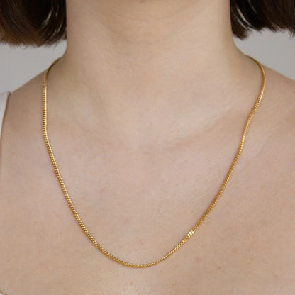 Goldkette Panzerkette Länge 40cm - Breite 2,0mm - 750-18 Karat Gold