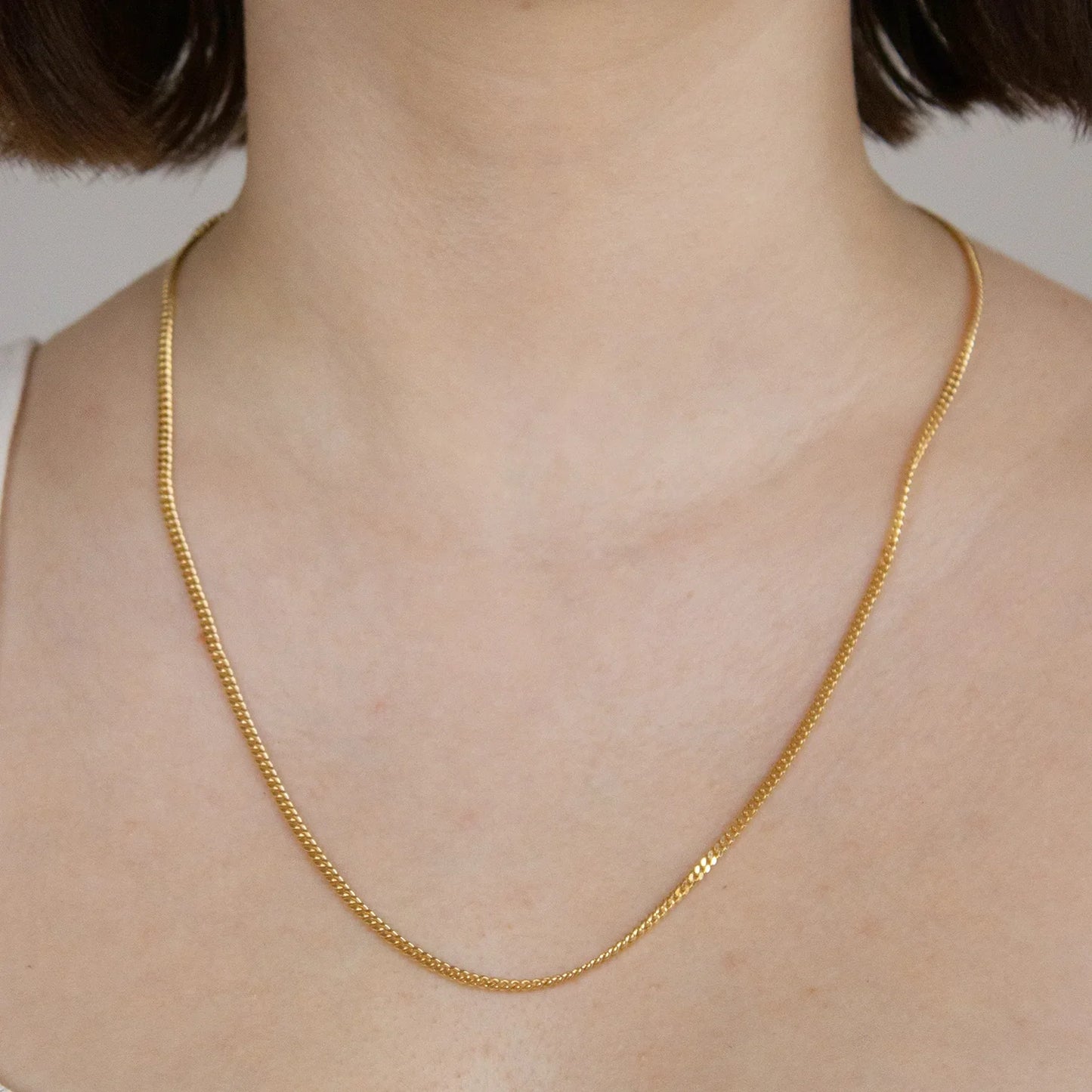 Goldkette Panzerkette Länge 50cm - Breite 2,0mm - 750-18 Karat Gold