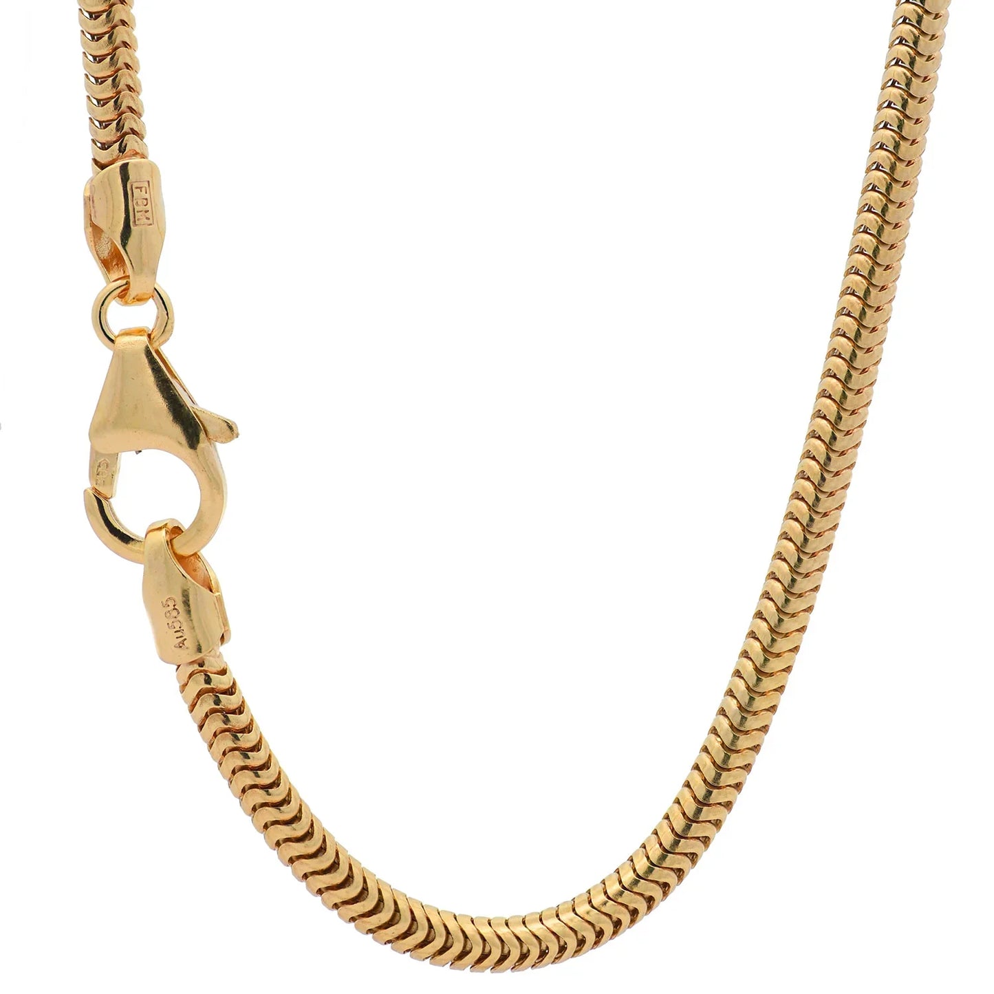 Goldkette Schlangenkette Breite 2,5mm - 585-14 Karat Gold