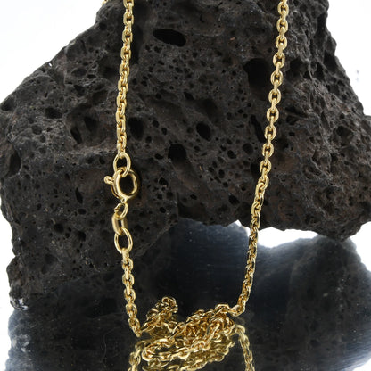 Ankerkette diamantiert Länge 50cm - Breite 1,8mm - 750-18 Karat Gold
