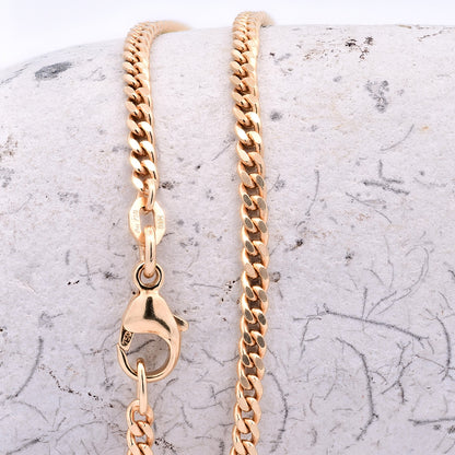 Goldkette Panzerkette Breite 2,5mm - 585-14 Karat Gold