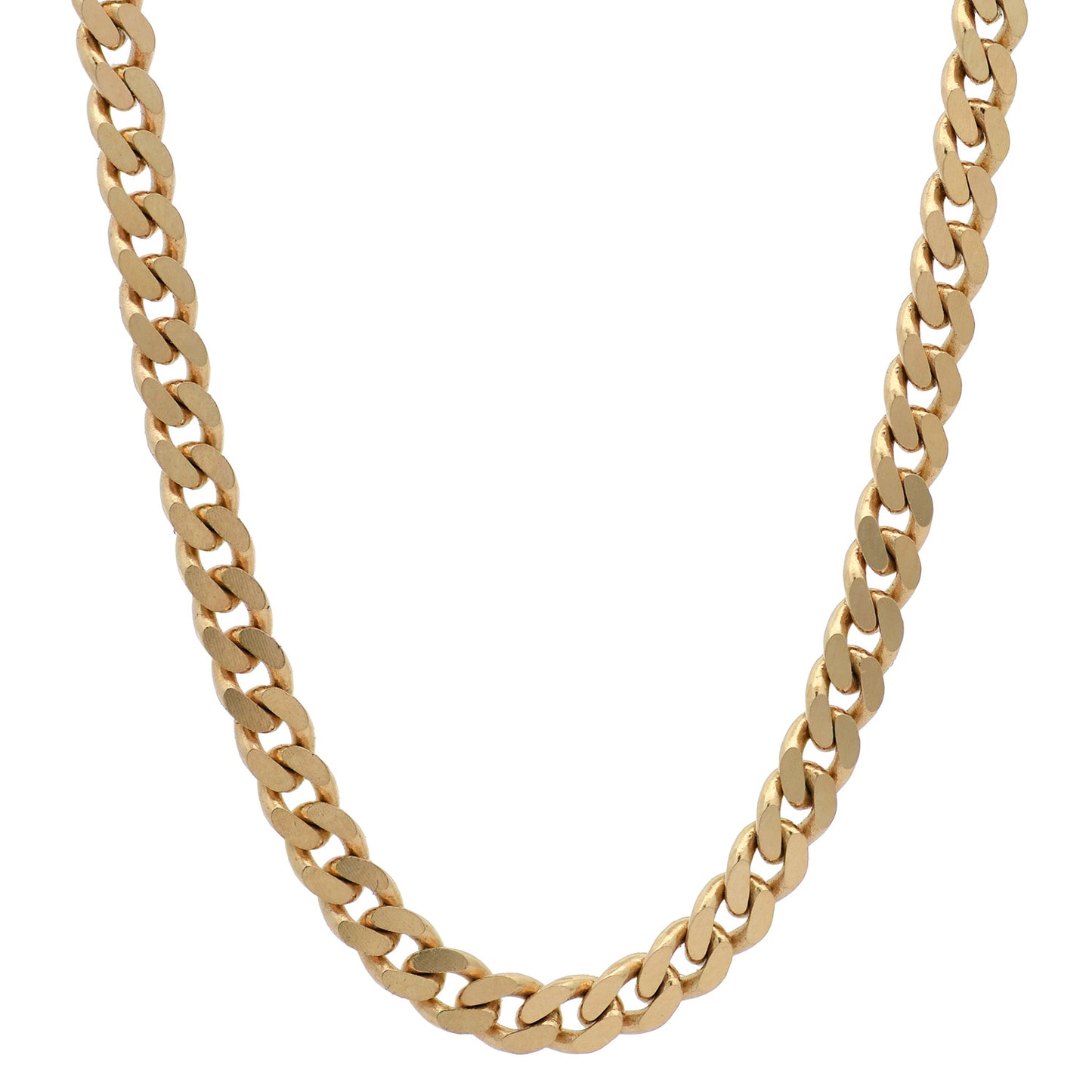 Goldkette Panzerkette Halskette Breite 2,5 mm massiv 585-14 Karat Gold