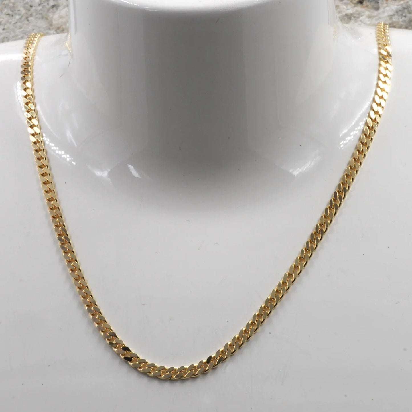 Goldkette Panzerkette Länge 50cm - Breite 2,5mm - 750-18 Karat Gold