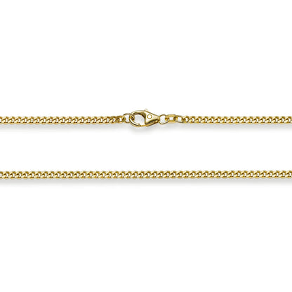 Goldkette Panzerkette Länge 50cm - Breite 2,5mm - 750-18 Karat Gold