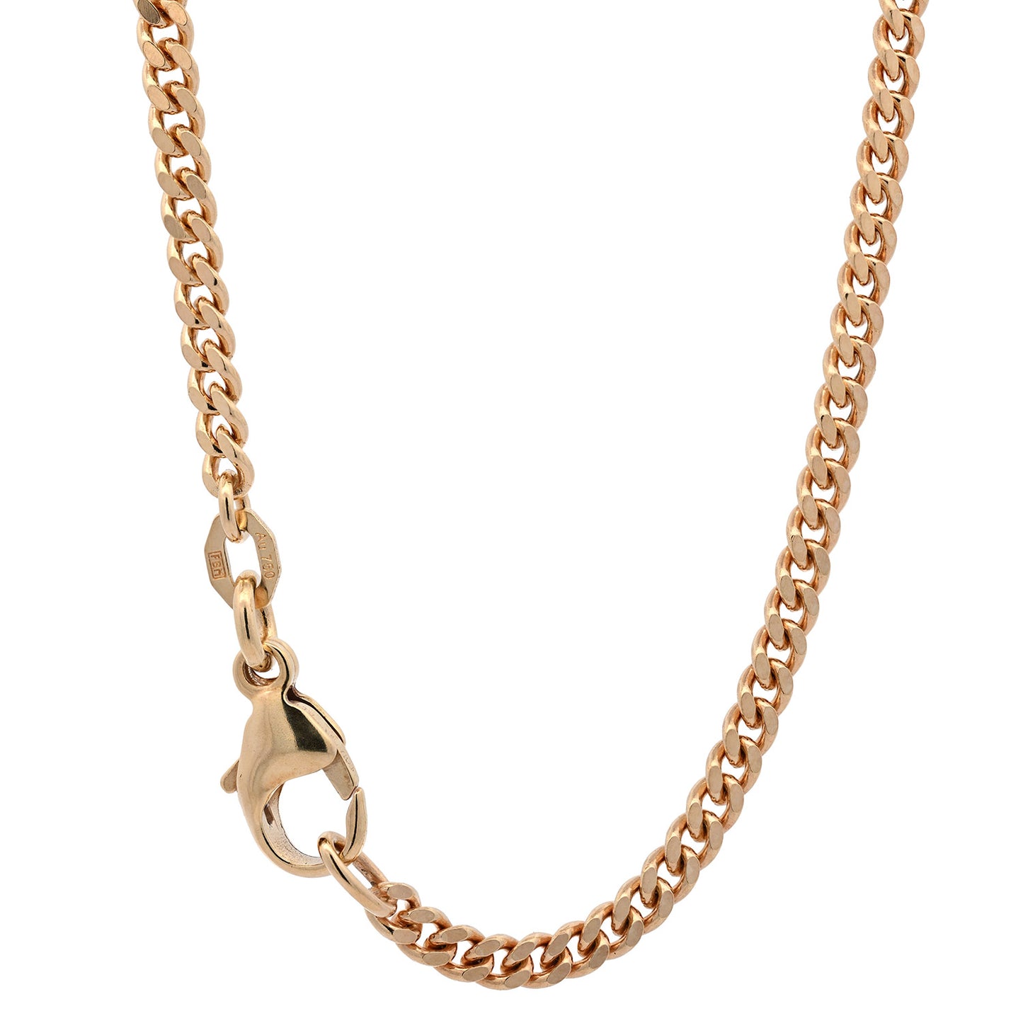 Goldkette Panzerkette Länge 50cm - Breite 2,5mm - 750-18 Karat Gold