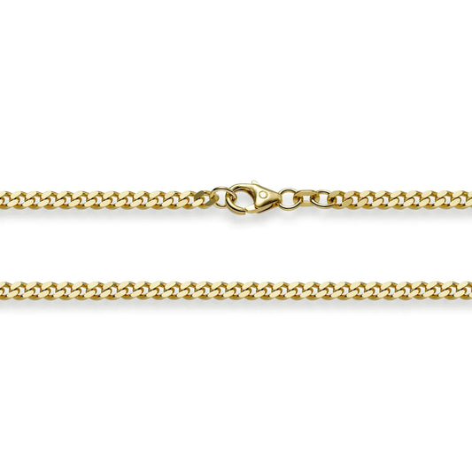 Goldkette Panzerkette Länge 21cm - Breite 3,0mm - 585-14 Karat Gold