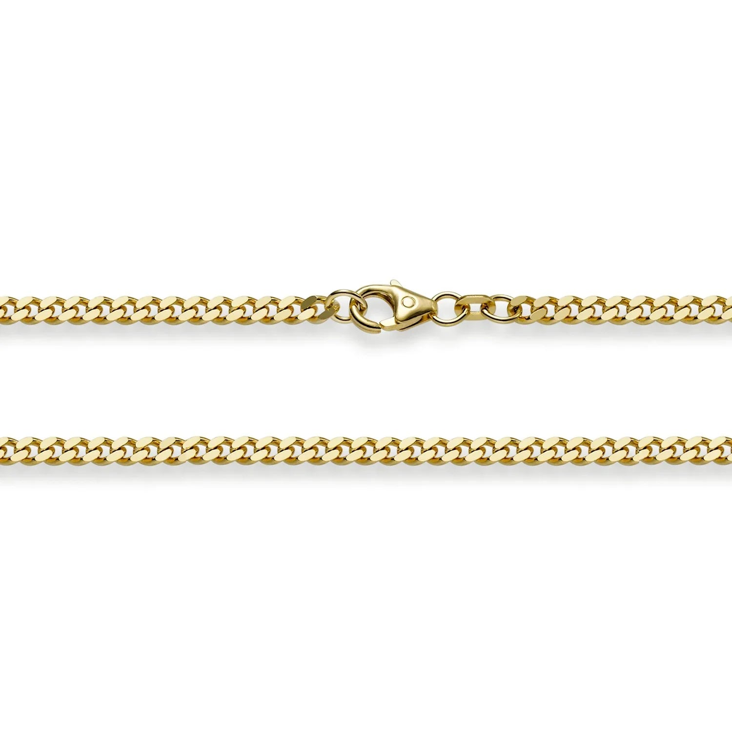 3,0 mm 19 cm 750 - 18 Karat Gold Armkette Panzerkette 2-seitig diamantiert massiv Gold hochwertige Goldkette 8,4 g