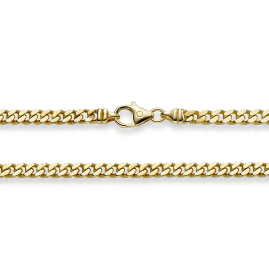 Goldkette Panzerkette Länge 21cm - Breite 4,0mm - 750-18 Karat Gold