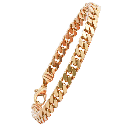 Goldkette Panzerkette Länge 19cm - Breite 5,0mm - 585-14 Karat Gold