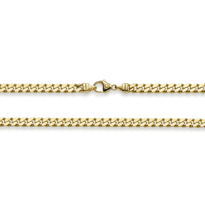 Goldkette Panzerkette Länge 21cm - Breite 5,0mm - 585-14 Karat Gold