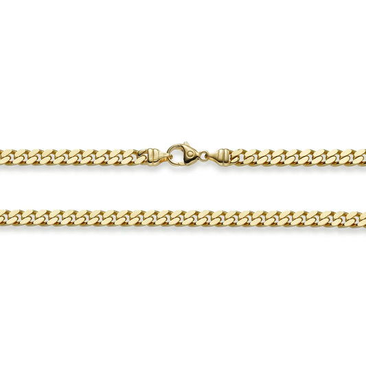Goldkette Panzerkette Länge 21cm - Breite 5,0mm - 585-14 Karat Gold