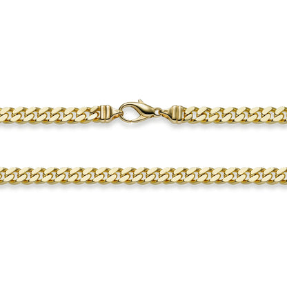 Goldkette Panzerkette Länge 45cm - Breite 6,0mm - 585-14 Karat Gold