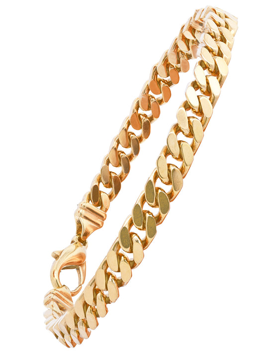 Goldkette Panzerkette Armkette 21cm - Breite 6,0mm - 750-18 Karat Gold