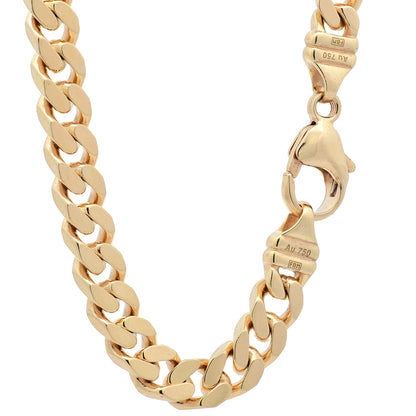 Goldkette Panzerkette Halskette oder Armkette 6,0 mm 750-18 Karat Gold