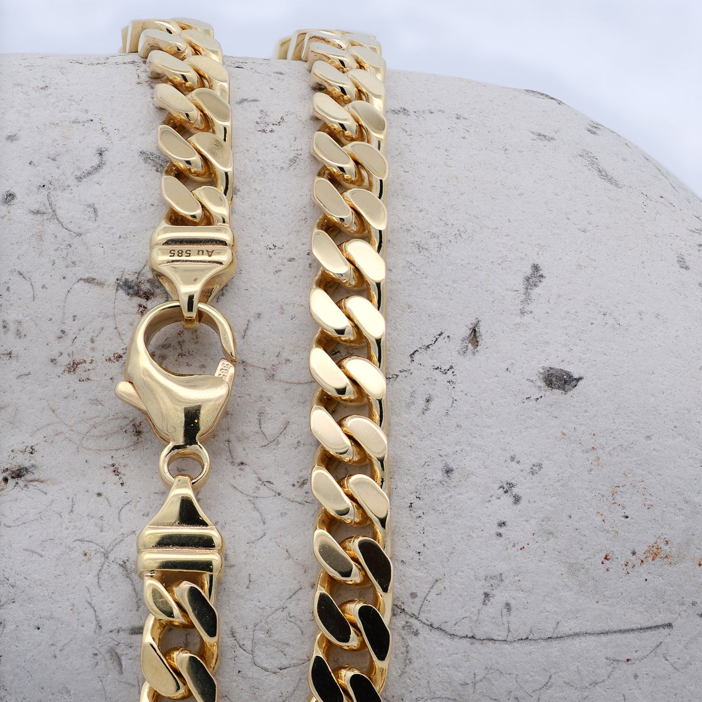Goldkette Panzerkette Breite 7,0mm - 585-14 Karat Gold