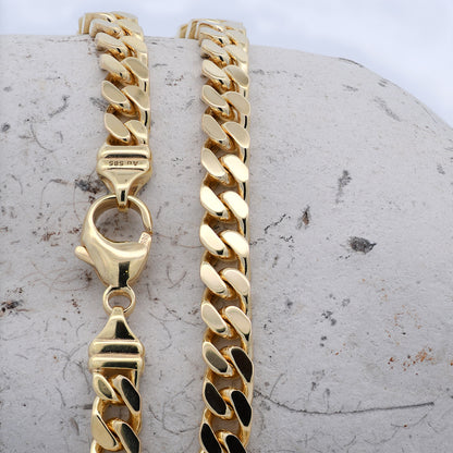 Goldkette Panzerkette Breite 7,0mm - 585-14 Karat Gold