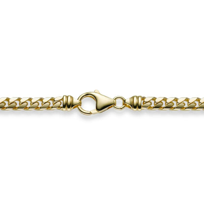 5,0 mm 21 cm 585 - 14 Karat Gold Armkette Panzerkette massiv Gold hochwertige Goldkette 18 g