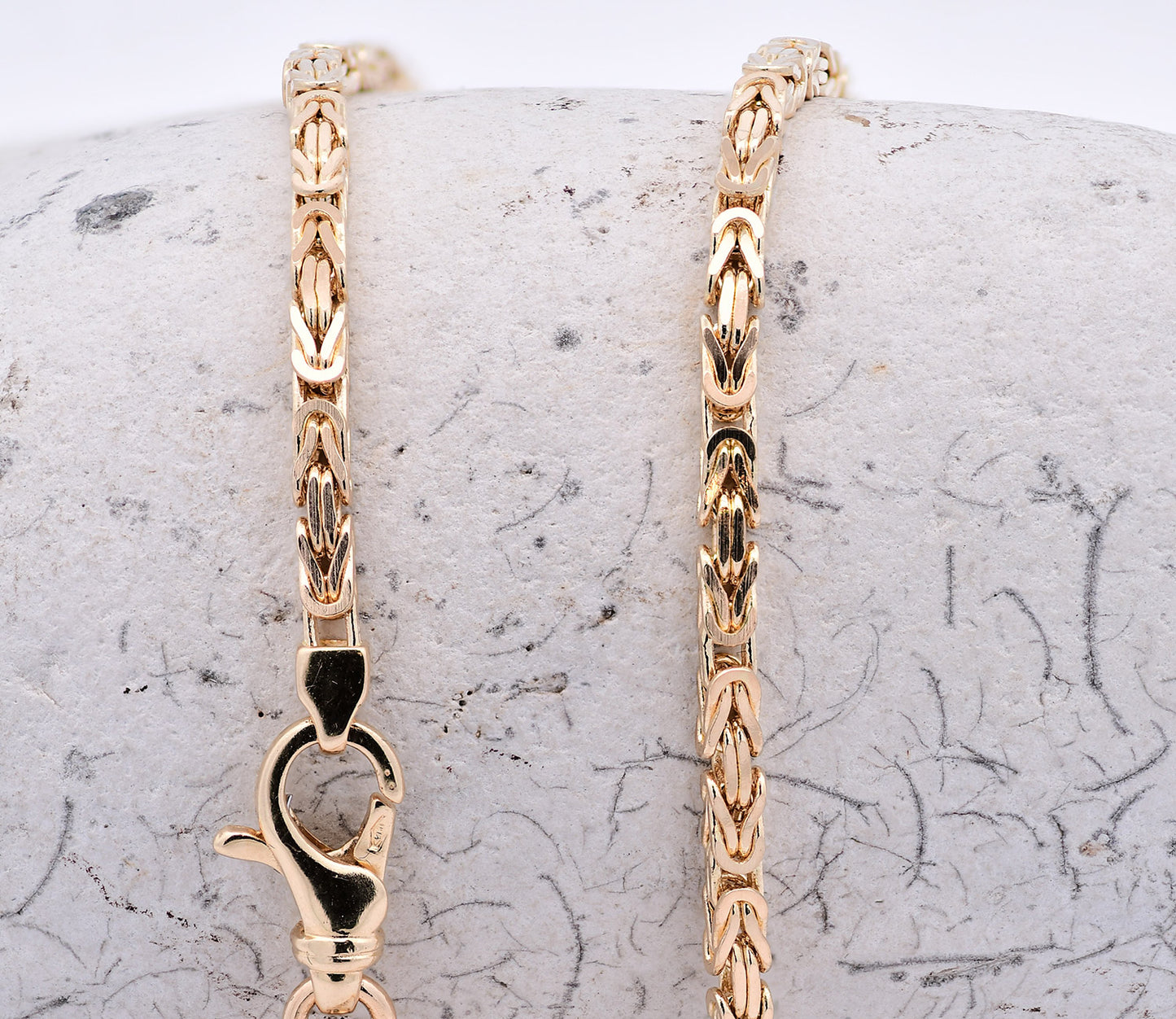 Goldkette Königskette Halskette Breite 2,5 mm massiv 750-18 Karat Gold