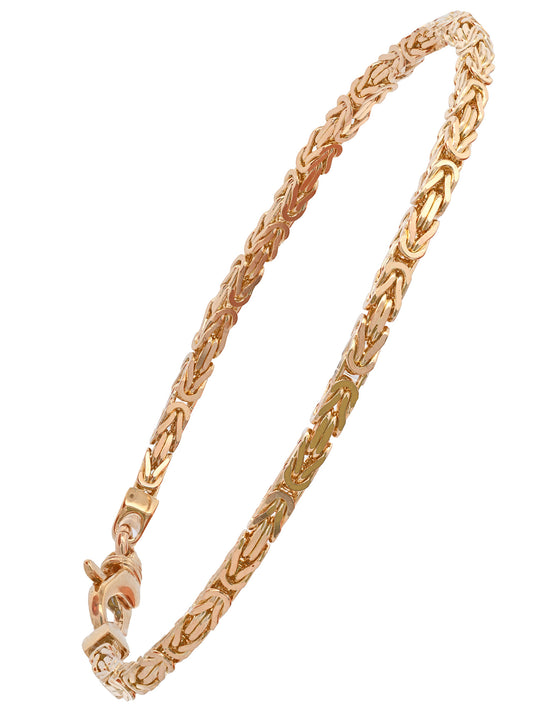 Goldarmband Königskette Armkette Breite 2,5mm massiv 750-18 Karat Gold