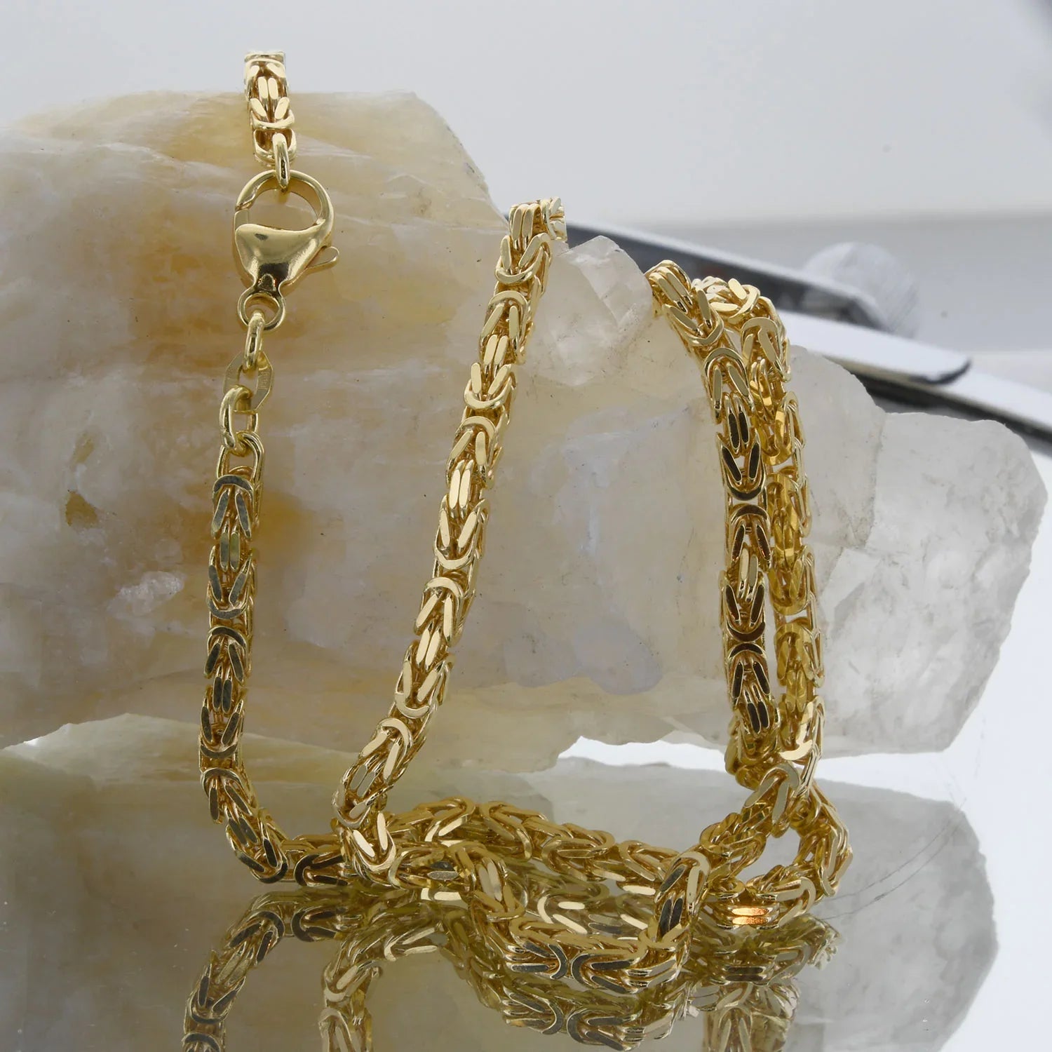 3,0 mm 70 cm 585 - 14 Karat Gold Halskette Königskette massiv Gold hochwertige Goldkette 42,5 g