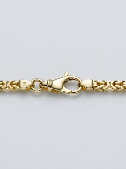 Goldarmband Königskette Armkette Breite 3,0mm massiv 585-14 Karat Gold
