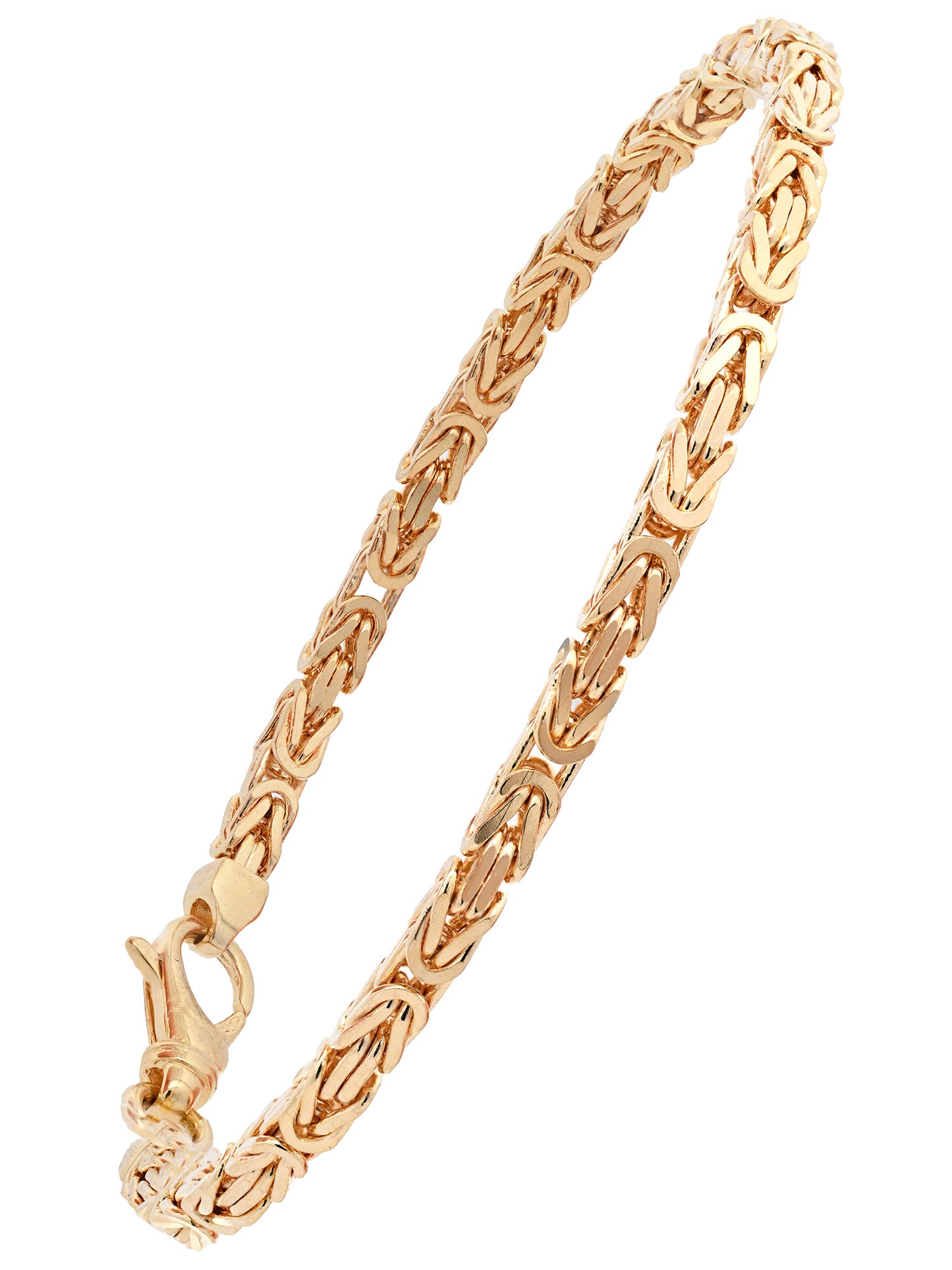 Goldarmband Königskette Armkette Breite 3,0mm massiv 585-14 Karat Gold