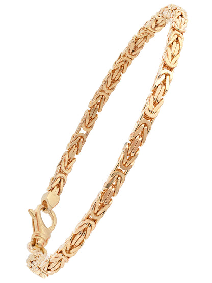 Goldarmband Königskette Armkette Breite 3,0mm massiv 585-14 Karat Gold