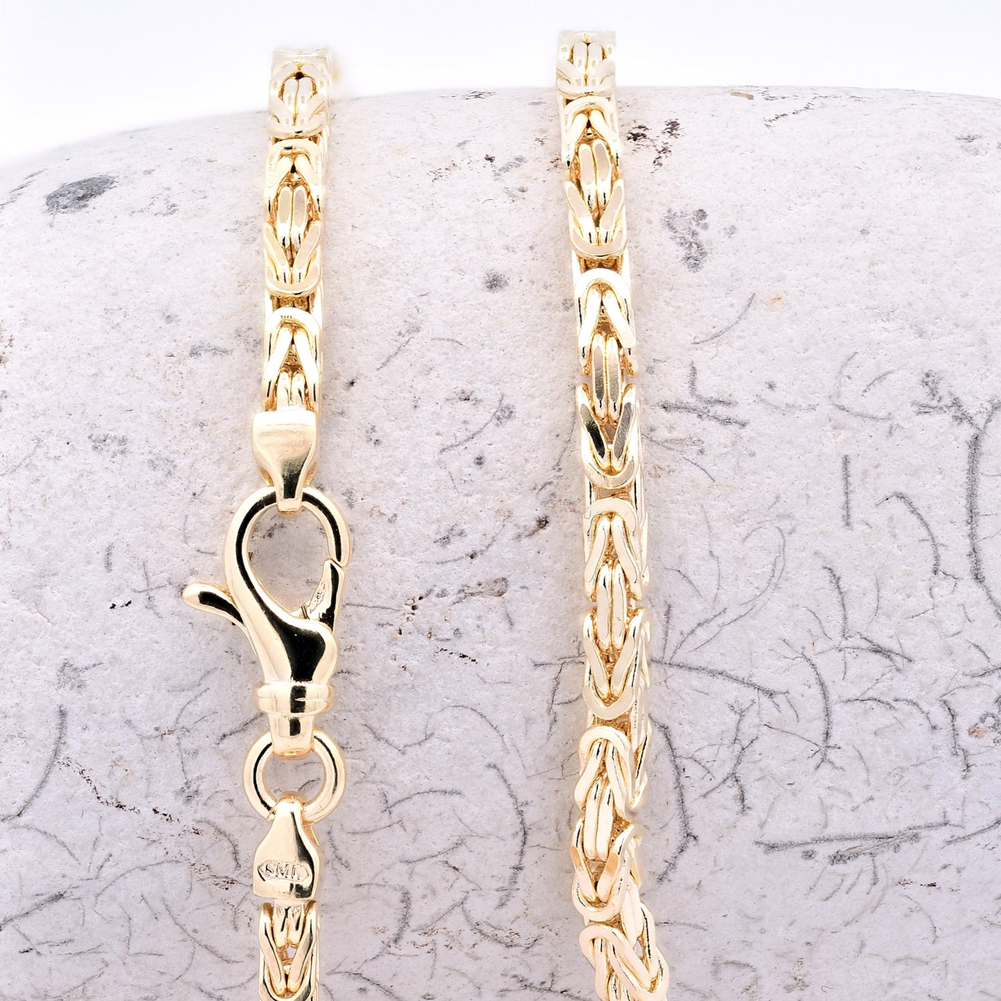 Goldkette Königskette Halskette Breite 3,0 mm massiv 585-14 Karat Gold