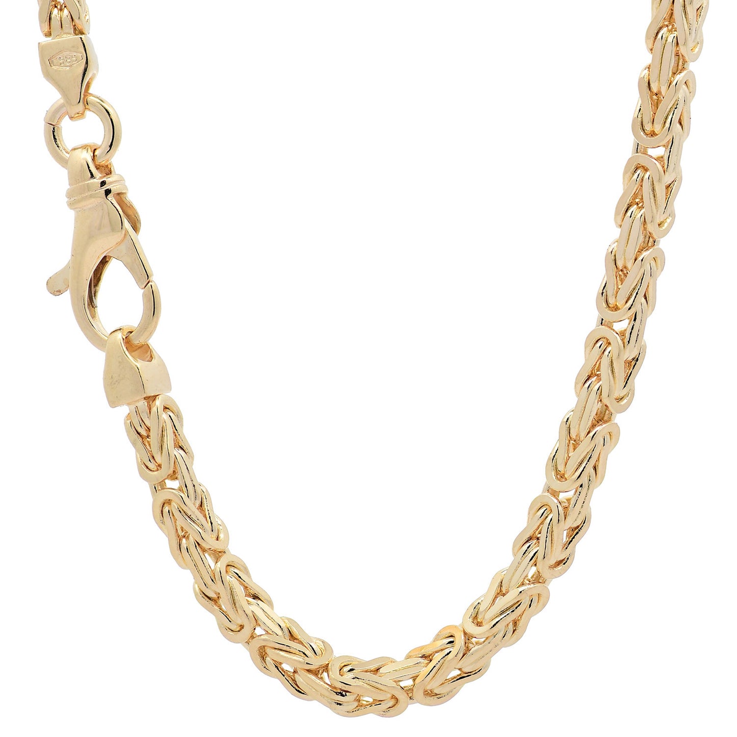 Goldkette Königskette Halskette Breite 3,0 mm massiv 585-14 Karat Gold