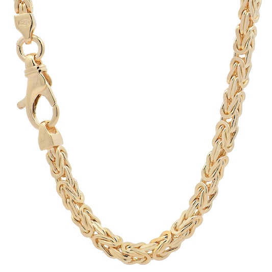 Goldkette Königskette Halskette Breite 3,0 mm massiv 585-14 Karat Gold