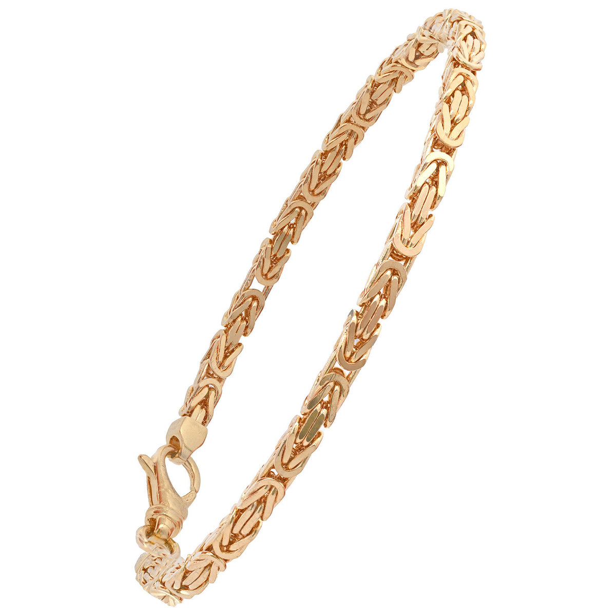 Goldkette Königskette Länge 19cm - Breite 3,0mm - 750-18 Karat Gold