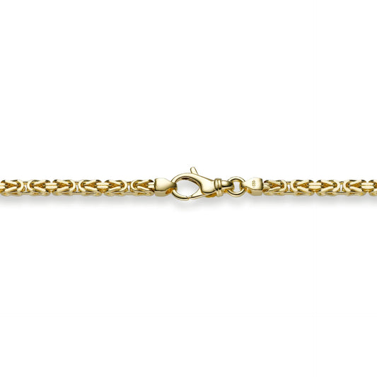 3,0 mm 21 cm 750 - 18 Karat Gold Armkette Königskette massiv Gold hochwertige Goldkette 14,5 g