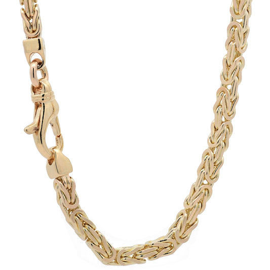 Goldkette Königskette Halskette Breite 3,0 mm massiv 750-18 Karat Gold