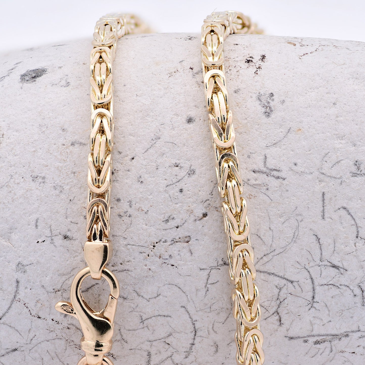 Goldkette Königskette Halskette Breite 3,0 mm massiv 750-18 Karat Gold