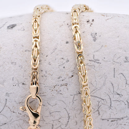 Goldkette Königskette Halskette Breite 3,0 mm massiv 750-18 Karat Gold