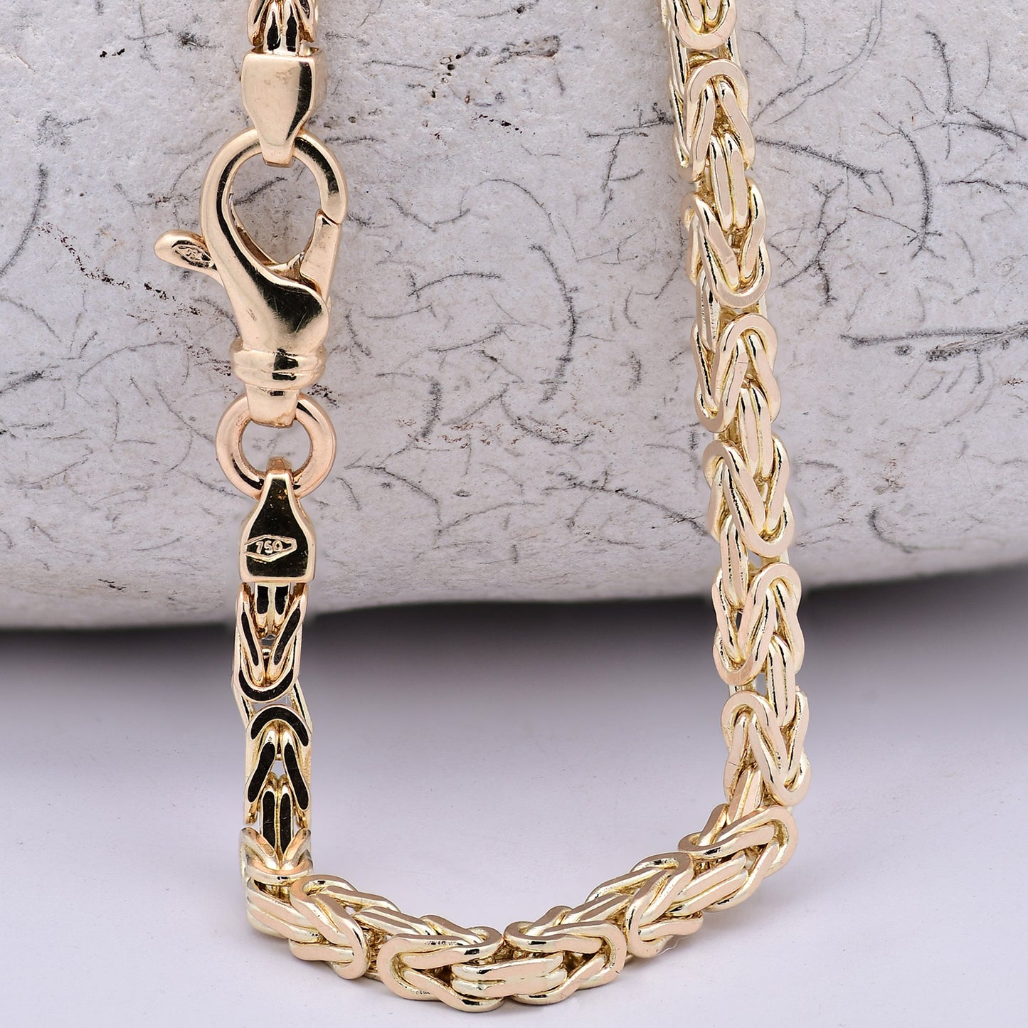 Goldkette Königskette Halskette Breite 3,0 mm massiv 750-18 Karat Gold