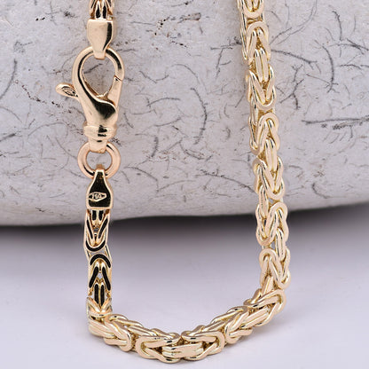 Goldkette Königskette Halskette Breite 3,0 mm massiv 750-18 Karat Gold