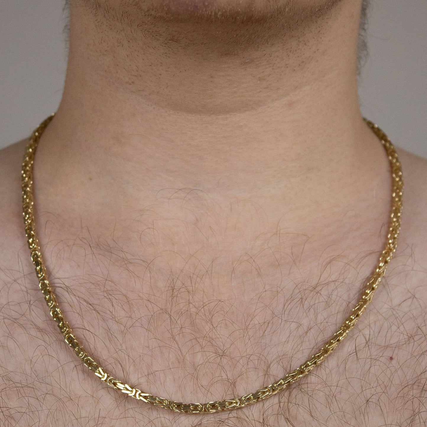 Goldkette Königskette Halskette Breite 3,0 mm massiv 750-18 Karat Gold