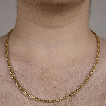 Goldkette Königskette Halskette Breite 3,0 mm massiv 750-18 Karat Gold