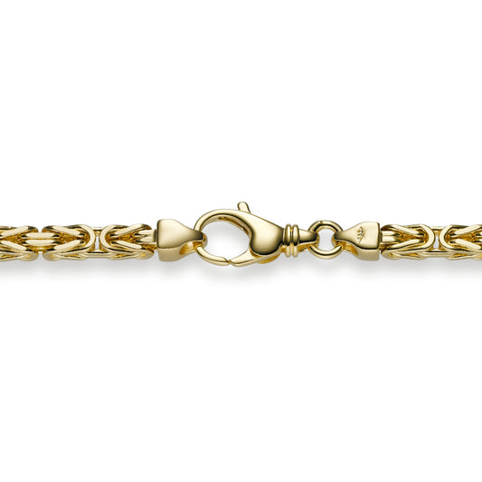 3,5 mm 21 cm 585 - 14 Karat Gold Halskette Königskette massiv Gold hochwertige Goldkette 19,5 g