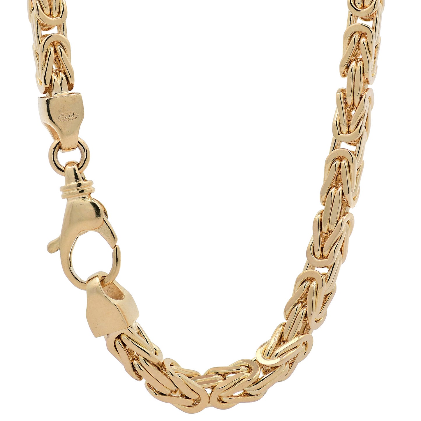 Goldkette Königskette Halskette Breite 3,5 mm massiv 585-14 Karat Gold