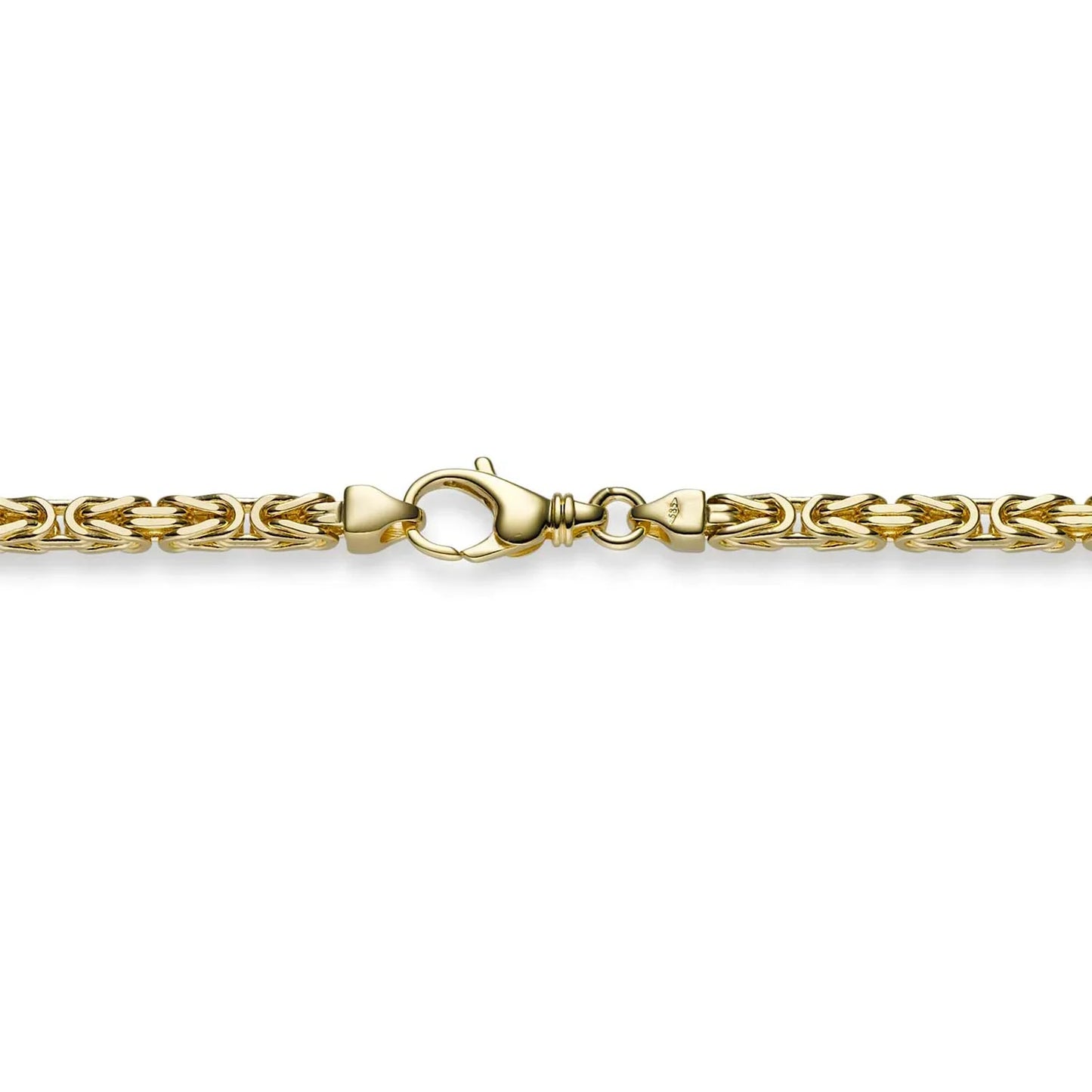 Goldkette Königskette Länge 45cm - Breite 3,5mm - 750-18 Karat Gold