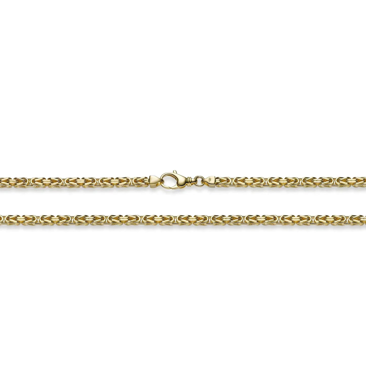 Goldkette Königskette Länge 45cm - Breite 3,5mm - 750-18 Karat Gold