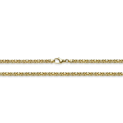 Goldkette Königskette Länge 45cm - Breite 3,5mm - 750-18 Karat Gold
