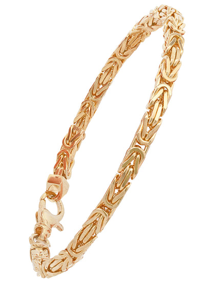 Goldarmband Königskette Armkette Breite 3,5mm massiv 750-18 Karat Gold