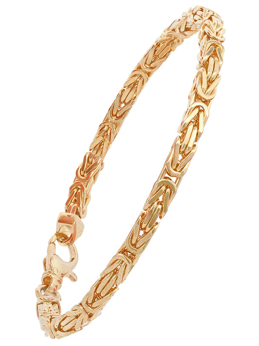 Goldarmband Königskette Armkette Breite 3,5mm massiv 750-18 Karat Gold